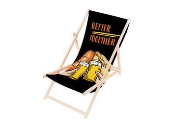 Leżak Drewniany premium  BETTER TOGHETER