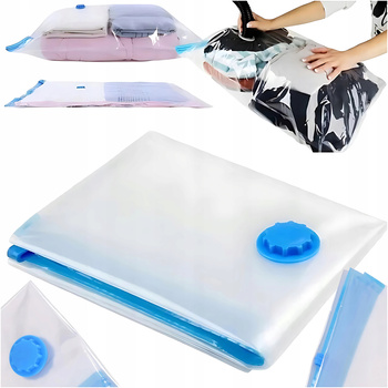 Worek Próżniowy Wielokrotna Torba Folia Próżniowa na Ubrania Pościel 80x110