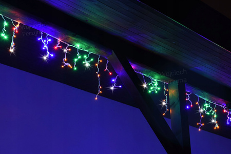 KURTYNA ŚWIETLNA 17M SOPLE 500 LED MULTI + FLASH SOPLE HERMETYCZNY KABEL