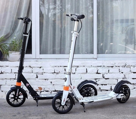 HULAJNOGA DUŻE KOŁA DOROSŁYCH SCOOTER 20CM TARCZOWY HAMULEC AMORTYZATORY