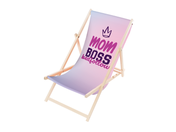 Leżak Drewniany ogrodowy plażowy premium  MOM BOSS