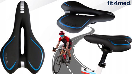 Siodełko rowerowe żelowe siodło sportowe wygodne miękkie szerokie Airflow