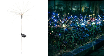 2x Lampa solarna ogrodowa DMUCHAWIEC LED 90 led