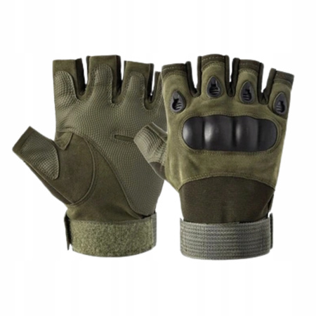 Rękawice Taktyczne Ochronne Usztywniane Ochrona kostek Bez palców rozmiar L