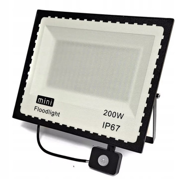 HALOGEN LAMPA LED 200W Z CZUJNIKIEM RUCHU I ZMIERZCHU