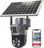 KAMERA obrotowa zewnętrzna solarna gsm 4G lte sim 2 OBIEKTYWY VISION 8MP 4K
