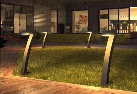 4x NOWOCZESNE LAMPY SOLARNE OGRODOWE WODOODPORNE wbijane do ogrodu