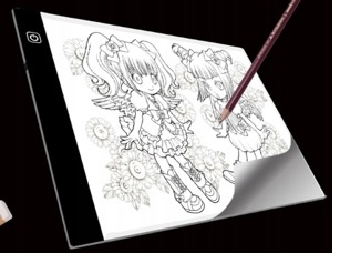 TABLICA DESKA A4 LED PODŚWIETLANA DO SZKICU PRZENOŚNA KREŚLARSKA WERSJA XL