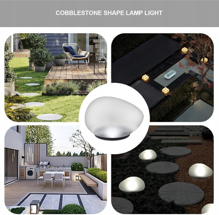 LAMPA SOLARNA LAMPKA OGRODOWA LED W KSZTAŁCIE KAMIENIA WBIJANA DEKORACYJNA