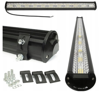 LAMPA ROBOCZA PANEL LED BAR 100 cm 840W 12 24V CREE DALEKOSIĘŻNA QUAD