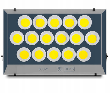 LAMPA LED HALOGEN REFLEKTOR NAŚWIETLACZ BUDOWALNY 800W MAGAZYNOWY GARAŻOWY