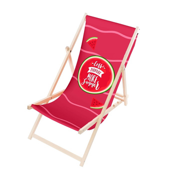 Leżak Drewniany ogrodowy plażowy premium MORE SUMMER