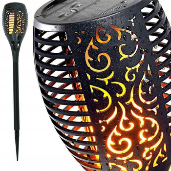 Pochodnia Solarna Lampa LED Ogrodowa PŁOMIEŃ 78 CM