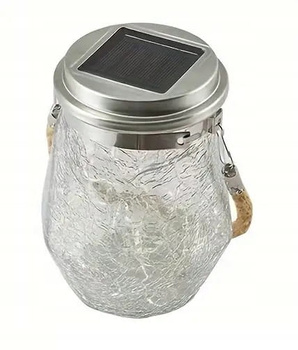 LAMPA SOLARNA SŁOIK ZAWIESZKA OGRODOWA BALKONOWA WISZĄCA LATARENKA KAGANEK