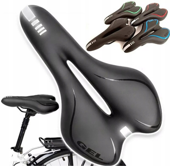 Siodełko rowerowe żelowe siodło sportowe wygodne miękkie szerokie Airflow