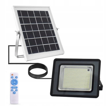 LAMPA SOLARNA 50W 106 LED uliczna PILOT KABEL 5m