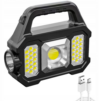 SZPERACZ LATARKA AKUMULATOROWA POWERBANK SOLARNA