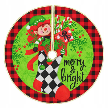 DYWANIK POKROWIEC POD CHOINKĘ MATA DYWAN SUKIENKA 80CM DEKORACJA ŚWIĘTA