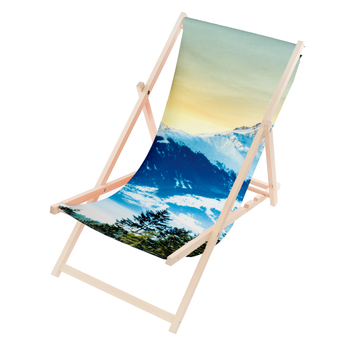 Leżak Drewniany ogrodowy plażowy premium GÓRY ZA DNIA